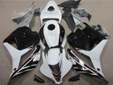 2009-2012 White Black Honda CBR600RR Motorcycle Fairings Kit Canada