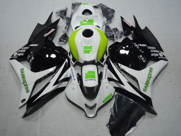 2009-2012 Black White Green Hannspree Honda CBR600RR Motorcycle Fairing Kit Canada 2009-2012 Black White Green Hannspree Honda CBR600RR Motorcycle Fairing Kit Canada