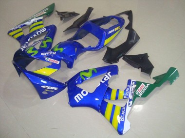2000-2001 Blue Movistar Castrol Honda CBR900RR 929 Motorcycle Fairings Kit Canada
