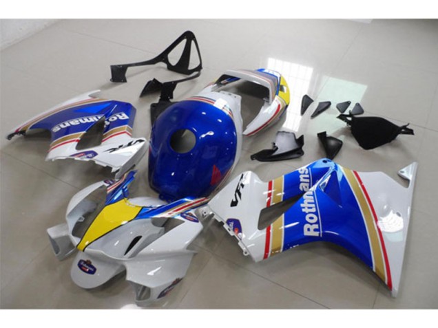 2002-2013 Blue White Rothmans Honda VFR800 Motorcycle Fairing Kits Canada 2002-2013 Blue White Rothmans Honda VFR800 Motorcycle Fairing Kits Canada