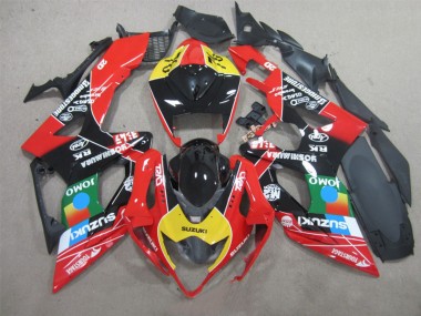 2005-2006 Black Red Yellow Suzuki GSXR1000 Bike Fairings Canada