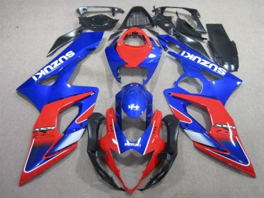 2005-2006 Blue Red Suzuki GSXR1000 Motorcyle Fairings Canada
