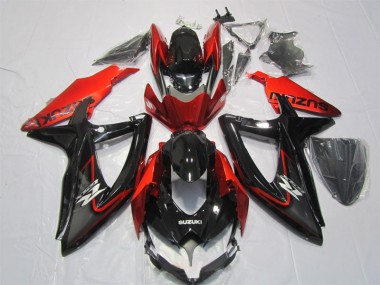 2007-2008 Black Red Suzuki GSXR1000 Motorbike Fairing Canada