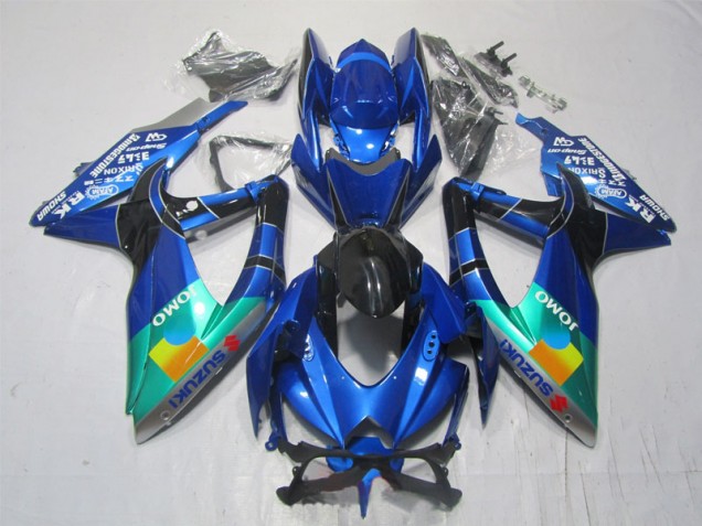 2007-2008 Blue Black Green Jomo Suzuki GSXR1000 Motorcycle Bodywork Canada 2007-2008 Blue Black Green Jomo Suzuki GSXR1000 Motorcycle Bodywork Canada