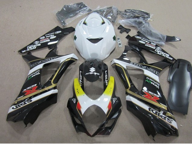 2007-2008 Black White Suzuki GSXR1000 Motorcylce Fairings Canada 2007-2008 Black White Suzuki GSXR1000 Motorcylce Fairings Canada