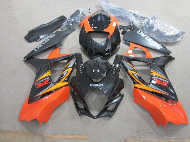 2007-2008 Black Orange Suzuki GSXR1000 Motorcycle Fairings Canada