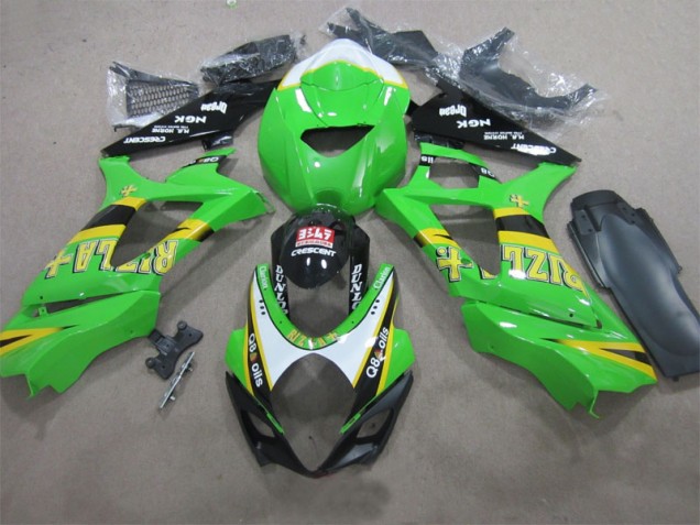 2007-2008 Green Rizla Q8 oils Suzuki GSXR1000 Motorcycle Fairing Canada 2007-2008 Green Rizla Q8 oils Suzuki GSXR1000 Motorcycle Fairing Canada