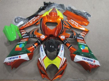 2007-2008 Orange Yellow Monster Suzuki GSXR1000 Motorcycle Fairing Kits Canada