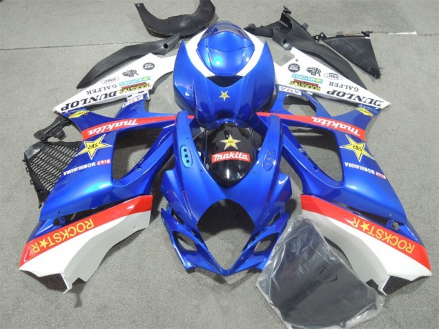 2007-2008 Blue Rockstar Suzuki GSXR1000 Motorcycle Fairings Kits Canada 2007-2008 Blue Rockstar Suzuki GSXR1000 Motorcycle Fairings Kits Canada