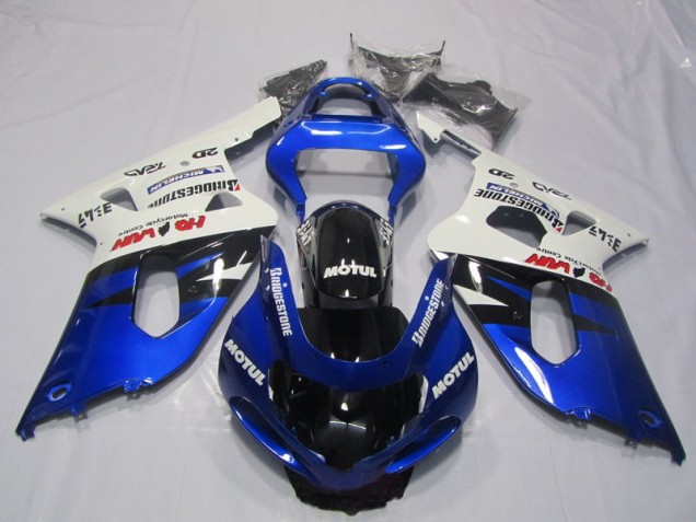 2001-2003 Blue White Motul Suzuki GSXR600 Motorcyle Fairings Canada 2001-2003 Blue White Motul Suzuki GSXR600 Motorcyle Fairings Canada