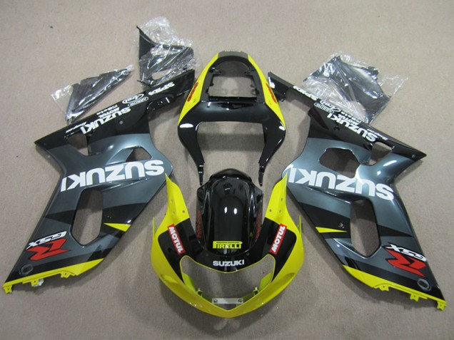 2001-2003 Black Yellow Motul Suzuki GSXR600 Motor Fairings Canada 2001-2003 Black Yellow Motul Suzuki GSXR600 Motor Fairings Canada
