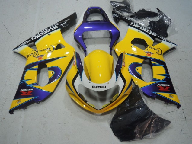 2001-2003 Yellow Purple Suzuki GSXR600 Motorbike Fairing Kits Canada 2001-2003 Yellow Purple Suzuki GSXR600 Motorbike Fairing Kits Canada