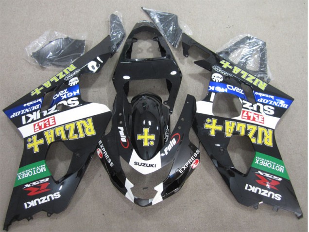 2004-2005 Black Yellow Rizla Suzuki GSXR600 Moto Fairings Canada 2004-2005 Black Yellow Rizla Suzuki GSXR600 Moto Fairings Canada