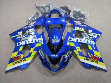 2004-2005 Blue Telefumia Movistar Suzuki GSXR600 Motorbike Fairings Canada