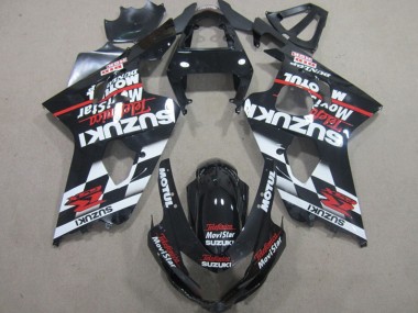 2004-2005 Black Red Telefumia Movistar Suzuki GSXR600 Motorbike Fairing Canada