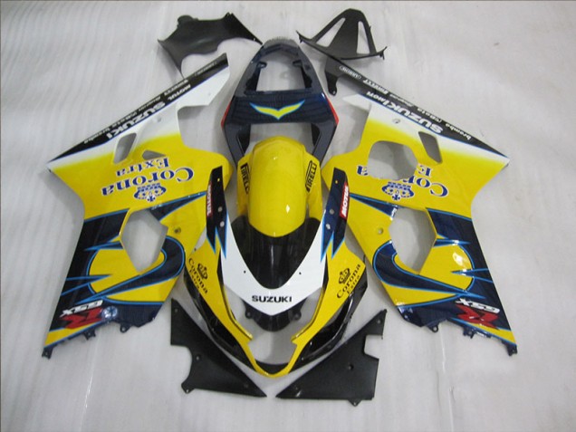 2004-2005 Yellow Blue Corona Extra Suzuki GSXR600 Bike Fairing Canada 2004-2005 Yellow Blue Corona Extra Suzuki GSXR600 Bike Fairing Canada