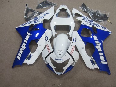2004-2005 White Blue Motul Suzuki GSXR600 Motorbike Fairing Canada