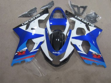 2004-2005 Blue White Suzuki GSXR600 Motorcycle Fairings Kits Canada