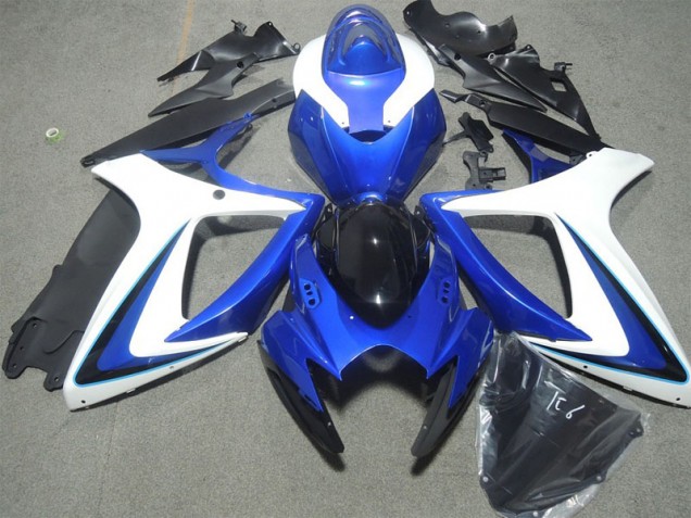 2006-2007 Blue White Black Suzuki GSXR600 Motorbike Fairing Canada 2006-2007 Blue White Black Suzuki GSXR600 Motorbike Fairing Canada