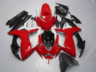 2006-2007 Red Black Suzuki GSXR600 Motorcycle Replacement Fairings Canada