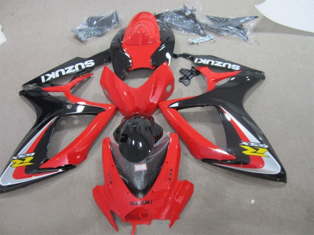 2006-2007 Red Black Suzuki GSXR600 Replacement Fairings Canada 2006-2007 Red Black Suzuki GSXR600 Replacement Fairings Canada