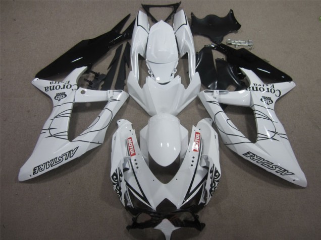 2008-2010 White Black Corona Extra Motul Suzuki GSXR600 Motorbike Fairing Canada 2008-2010 White Black Corona Extra Motul Suzuki GSXR600 Motorbike Fairing Canada