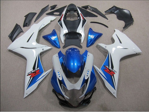 2011-2021 White Blue Suzuki GSXR600 Motorbike Fairing Kits Canada 2011-2021 White Blue Suzuki GSXR600 Motorbike Fairing Kits Canada