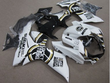 2011-2021 White Lucky Strike Black Motul Suzuki GSXR600 Motor Fairings Canada