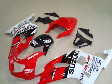 2001-2003 Red White Motul Suzuki GSXR750 Motorcycle Replacement Fairings Canada