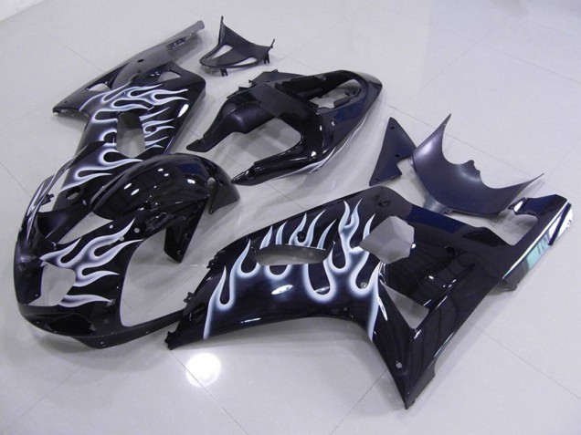 2001-2003 Blue White Flame Suzuki GSXR750 Motor Fairings Canada 2001-2003 Blue White Flame Suzuki GSXR750 Motor Fairings Canada