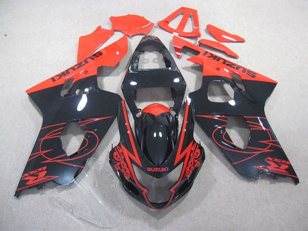 2004-2005 Red Black Suzuki GSXR750 Motorcycle Fairings Canada 2004-2005 Red Black Suzuki GSXR750 Motorcycle Fairings Canada