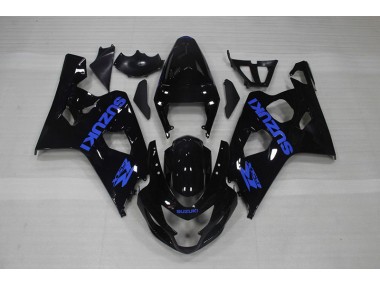 2004-2005 Black Blue Decal Suzuki GSXR750 Motorcycle Fairing Kits Canada