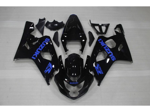 2004-2005 Black Blue Decal Suzuki GSXR750 Motorcycle Fairing Kits Canada