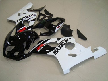 2004-2005 Black White Suzuki GSXR750 Bike Fairings Canada