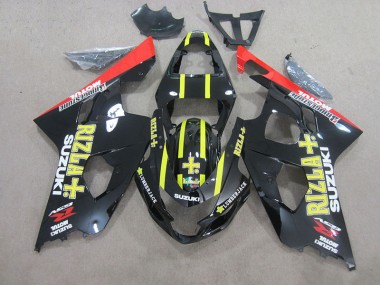 2004-2005 Black Yellow Rizla Suzuki GSXR750 Bike Fairing Canada
