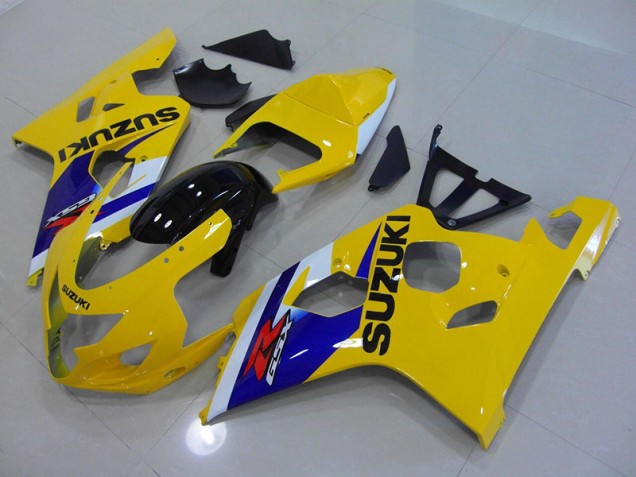 2004-2005 Yellow Blue Suzuki GSXR750 Motorcycle Fairings Kits Canada 2004-2005 Yellow Blue Suzuki GSXR750 Motorcycle Fairings Kits Canada