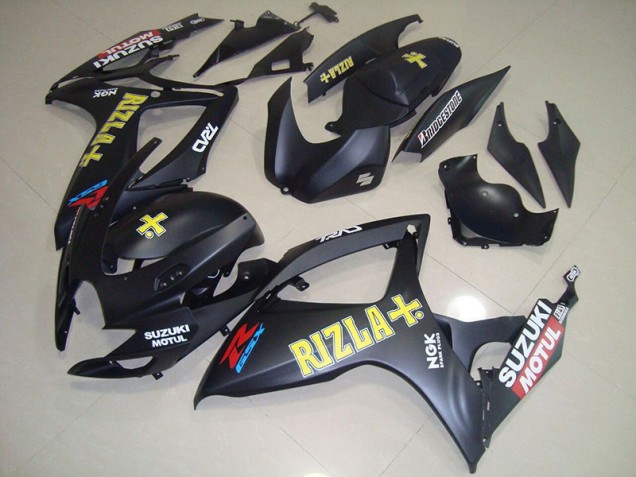 2006-2007 Black Yellow Rizla Suzuki GSXR750 Motorbike Fairing Kits Canada 2006-2007 Black Yellow Rizla Suzuki GSXR750 Motorbike Fairing Kits Canada