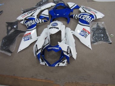 2011-2021 White Lucky Strike Motul Suzuki GSXR750 Motorbike Fairing Canada