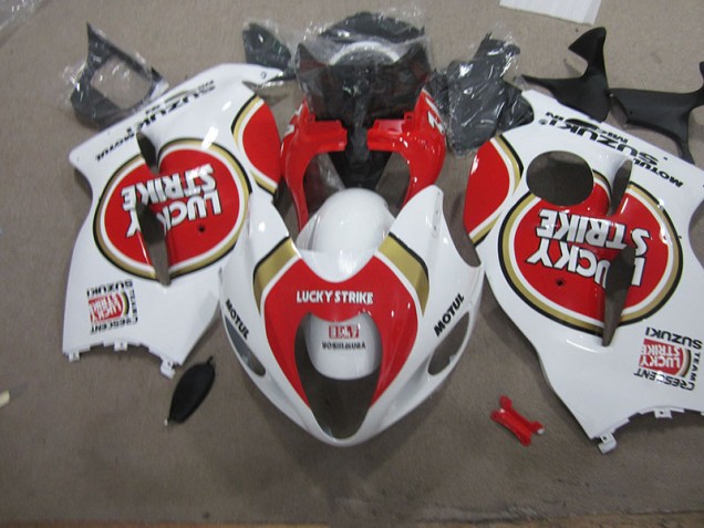1996-2007 White Lucky Strike Motul Suzuki GSXR1300 Hayabusa Motorcycle Fairings Kit Canada 1996-2007 White Lucky Strike Motul Suzuki GSXR1300 Hayabusa Motorcycle Fairings Kit Canada