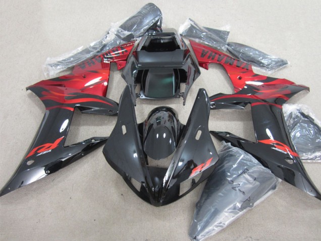 2002-2003 Black Red Decal Yamaha YZF R1 Motor Bike Fairings Canada 2002-2003 Black Red Decal Yamaha YZF R1 Motor Bike Fairings Canada