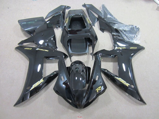 2002-2003 Black Gold Decal Yamaha YZF R1 Motorcyle Fairings Canada 2002-2003 Black Gold Decal Yamaha YZF R1 Motorcyle Fairings Canada