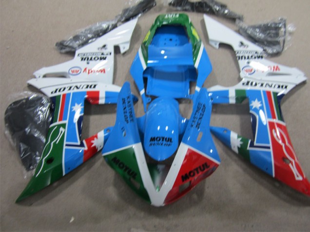 2002-2003 Blue Black Motul Yamaha YZF R1 Motorcycle Fairings Kit Canada 2002-2003 Blue Black Motul Yamaha YZF R1 Motorcycle Fairings Kit Canada