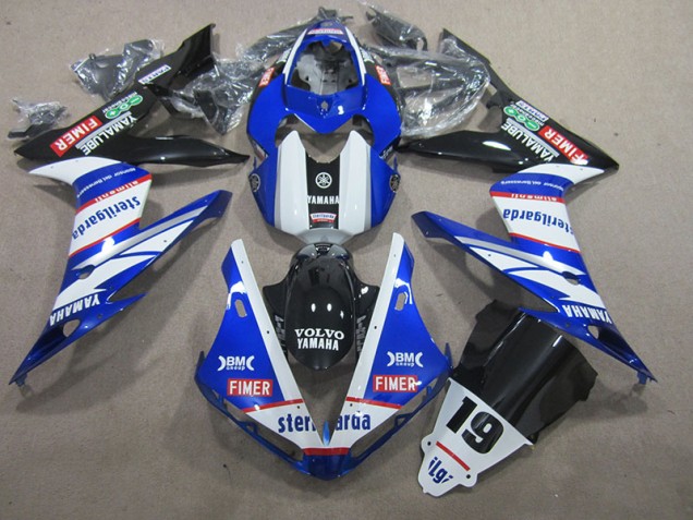 2004-2006 Blue White Volvo Sterilgarda 19 Yamaha YZF R1 Replacement Fairings Canada 2004-2006 Blue White Volvo Sterilgarda 19 Yamaha YZF R1 Replacement Fairings Canada