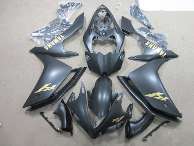 2007-2008 Black Gold Decal Yamaha YZF R1 Bike Fairing Canada