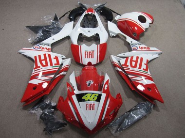 2007-2008 Red White Fiat 46 Yamaha YZF R1 Motor Bike Fairings Canada