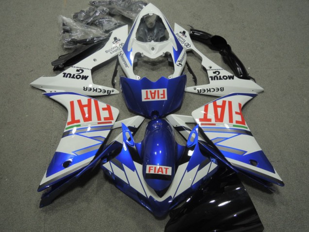 2007-2008 Blue White Red Fiat Yamaha YZF R1 Motorcycle Replacement Fairings Canada 2007-2008 Blue White Red Fiat Yamaha YZF R1 Motorcycle Replacement Fairings Canada