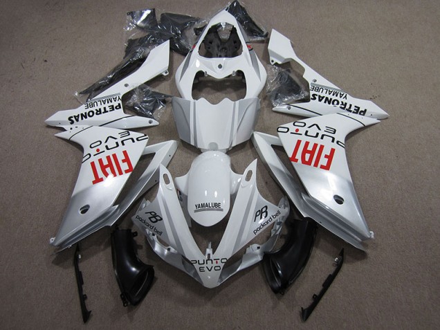 2009-2011 White Black PB Red Fiat Yamaha YZF R1 Motorcycle Fairing Kits Canada 2009-2011 White Black PB Red Fiat Yamaha YZF R1 Motorcycle Fairing Kits Canada