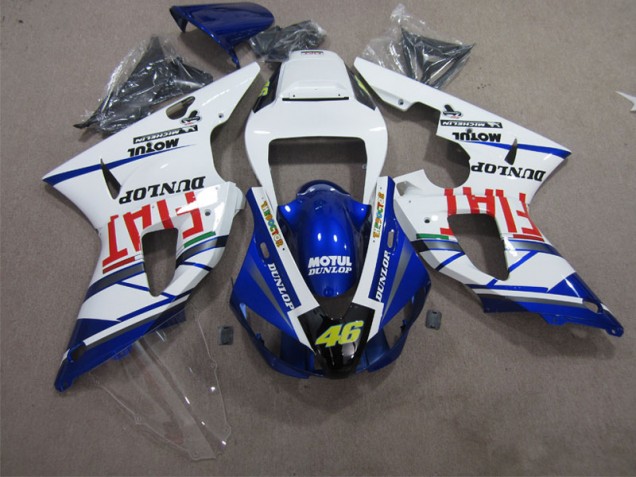 2009-2011 Blue White Motul Dunlop 46 Yamaha YZF R1 Bike Fairings Canada 2009-2011 Blue White Motul Dunlop 46 Yamaha YZF R1 Bike Fairings Canada