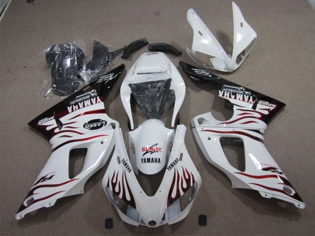 2009-2011 White Black Red Shark Yamaha YZF R1 Bike Fairing Kit Canada 2009-2011 White Black Red Shark Yamaha YZF R1 Bike Fairing Kit Canada