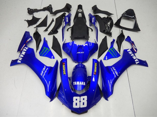 2015-2019 Blue Monster 88 Yamaha YZF R1 Motorcycle Fairings Canada 2015-2019 Blue Monster 88 Yamaha YZF R1 Motorcycle Fairings Canada